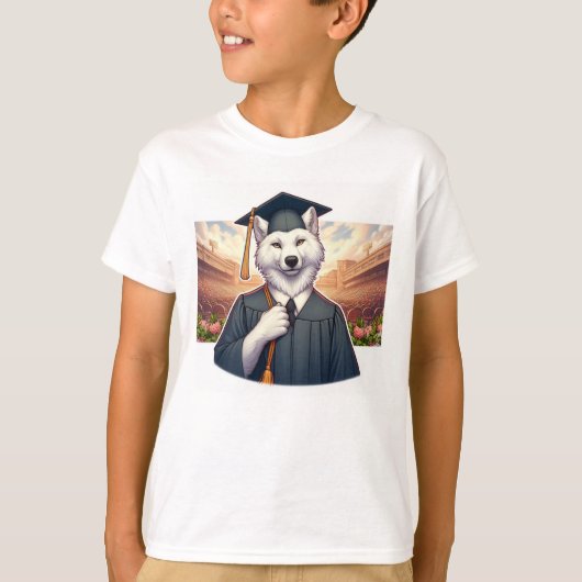 卒業するオオカミ Tシャツ (正面)