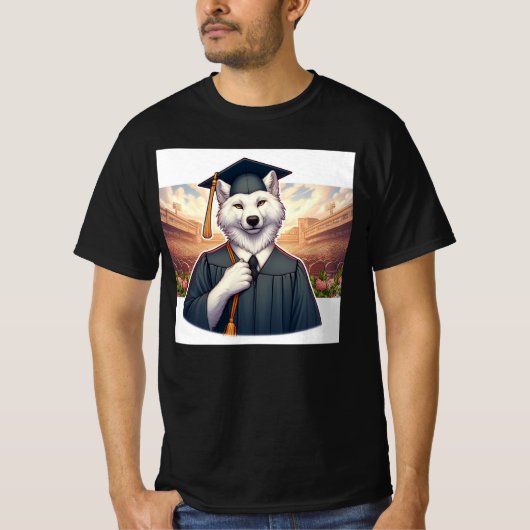 卒業するオオカミ Tシャツ (正面)