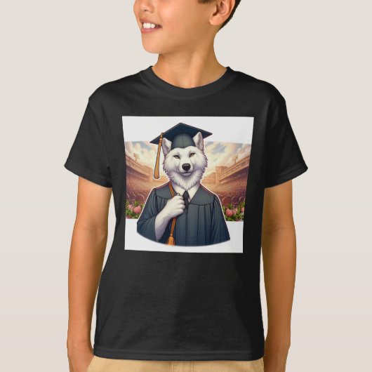 卒業するオオカミ Tシャツ (正面)