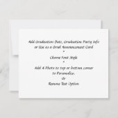 卒業するペンギンたちとバナー 案内状 (裏面)