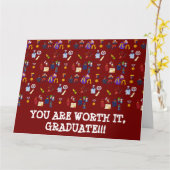 卒業する価値がある!!!カード カード (黄色い花)