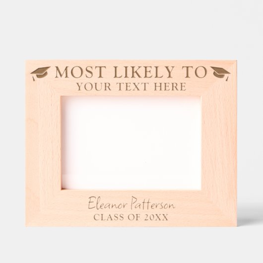 卒業する可能性が最も高い レーザー彫刻フレーム (正面)