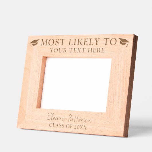 卒業する可能性が最も高い レーザー彫刻フレーム (左)