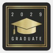 卒業する スクエアシール (正面)