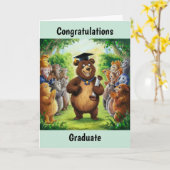 卒業すパーソナライズされたる カード (黄色い花)