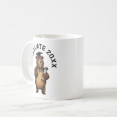 卒業すパーソナライズされたる コーヒーマグカップ (正面左)