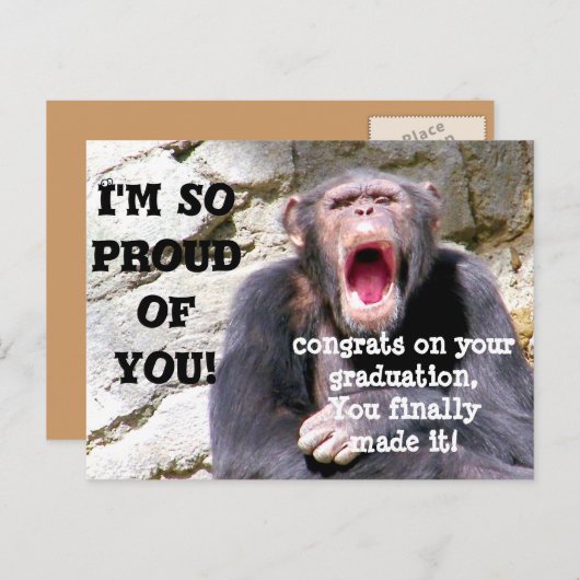 卒業だ誇りを持ったよ__ ポストカード (正面/裏面)