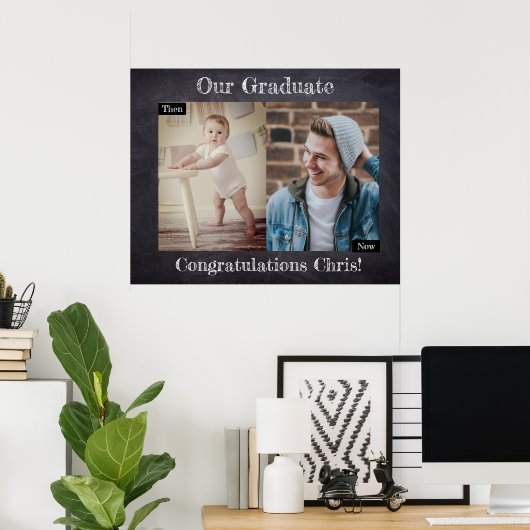 卒業と今のパーティー ポスター (ホームオフィス)