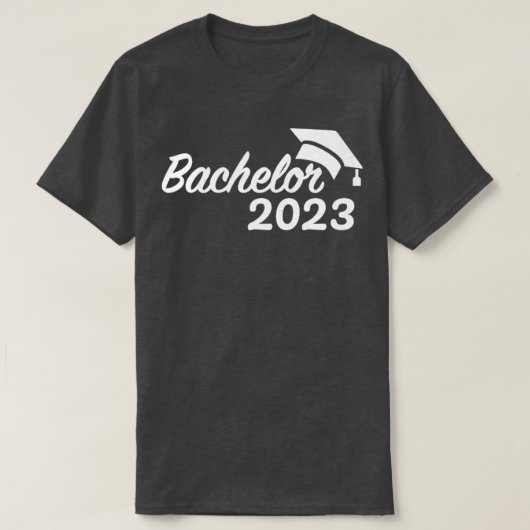 卒業と卒業生のための2023年学士 Tシャツ (デザイン正面)