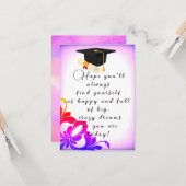 卒業と希望 カード (正面/裏面インサイチュ)