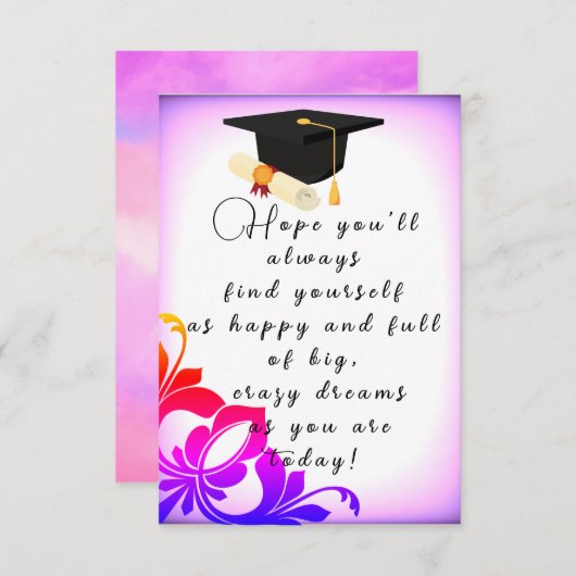 卒業と希望 カード (正面/裏面)