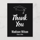 卒業と白黒卒業と学名ありがとう 案内ポストカード (正面)