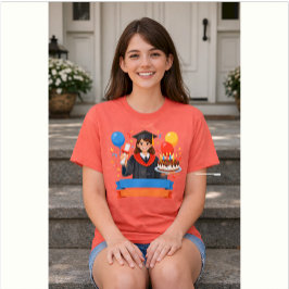 卒業と誕生日 カスタムネーム トライブレンドＴシャツ