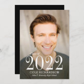 卒業に向けた即刻発表 招待状 (正面/裏面)