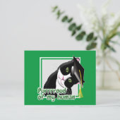 卒業ねこ ポストカード (スタンド正面)