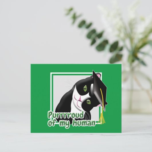 卒業ねこ ポストカード (スタンド正面)