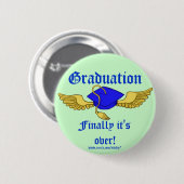 卒業のおもしろいなボタン 缶バッジ (正面&裏面)