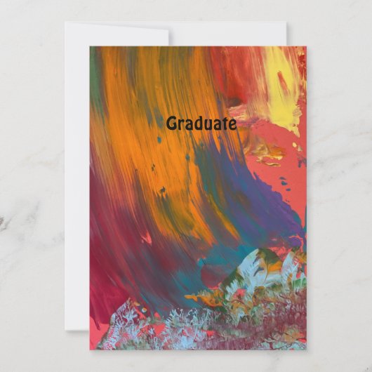 卒業のお知らせです 案内状 (正面)