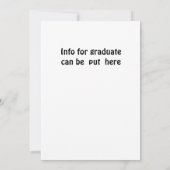 卒業のお知らせです 案内状 (裏面)