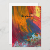 卒業のお知らせです 案内状 (正面/裏面)