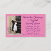 卒業のお知らせエンクロージャカード – 2 x 3.5 エンクロージャーカード (裏面)