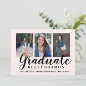 卒業のお知らせカード 招待状 (スタンド正面)