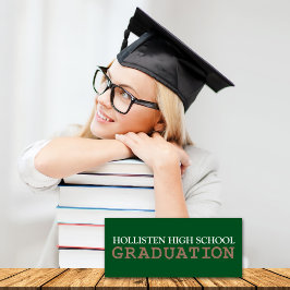 卒業のお知らせパーティーの招待状 [グリーン] 招待状