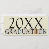 卒業のお知らせ/パーティーの招待状【クリーム】 招待状 (正面)