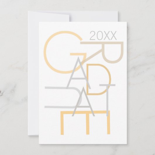 卒業のお知らせ 招待状 (正面)