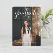 卒業のお知らせ 招待状 (スタンド正面)