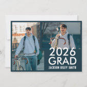 卒業のお知らせ 招待状 (正面)