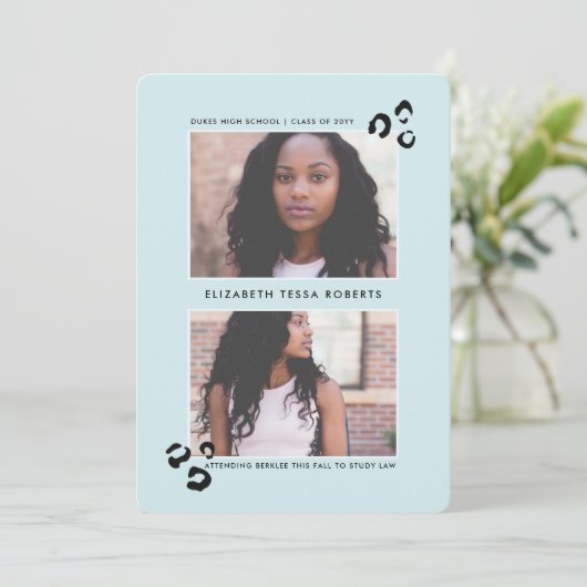 卒業のお知らせ 招待状 (スタンド正面)