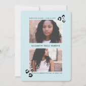 卒業のお知らせ 招待状 (正面)