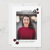 卒業のお知らせ 招待状 (正面)