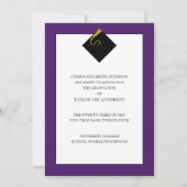 卒業のお知らせ 招待状 (正面)