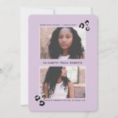 卒業のお知らせ 招待状 (正面)