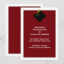 卒業のお知らせ 招待状