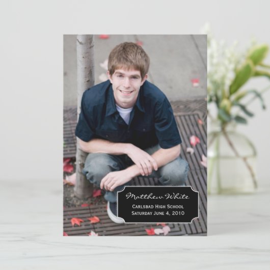 卒業のお知らせ 案内状 (スタンド正面)