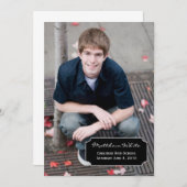 卒業のお知らせ 案内状 (正面/裏面)