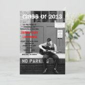 卒業のお知らせ 案内状 (スタンド正面)