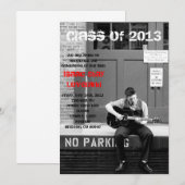 卒業のお知らせ 案内状 (正面/裏面)