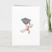 卒業のお祝いの招待状 招待状 (裏面)