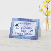 卒業のお祝いを設計している甥Bl カード (黄色い花)