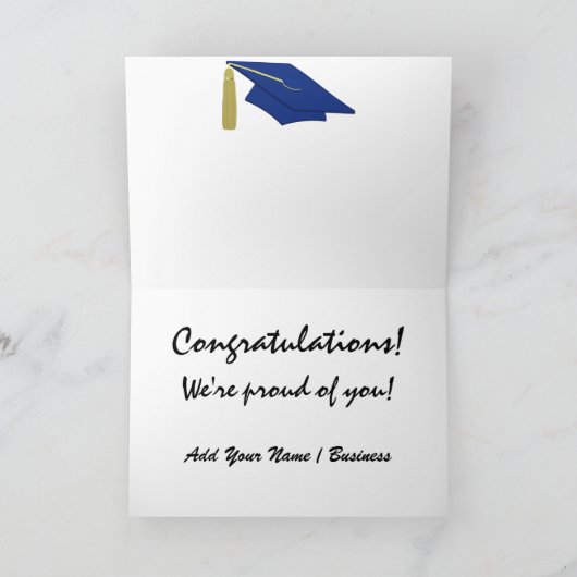 卒業のお祝いカード- SRF カード (内部)