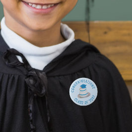 卒業のお祝いボタンのクラス 缶バッジ