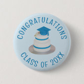 卒業のお祝いボタンのクラス 缶バッジ (正面)