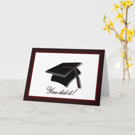 卒業のお祝い。 それをしました! 卒業生 カード (黄色い花)