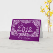 卒業のお祝い カード (黄色い花)