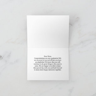 卒業のお祝い カード