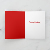 卒業のお祝い カード (内部)